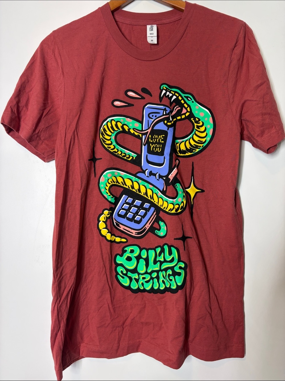 Billy Strings band Graphic Phone T-Shirt size M